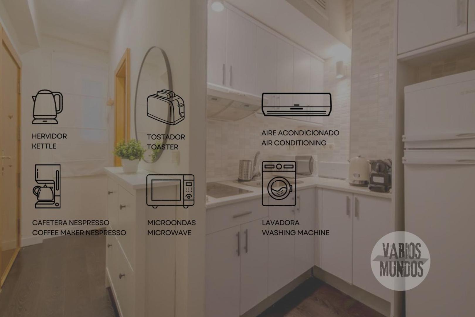 Confortable Apt Para 3 Pax A 1 Min De Gran Via Мадрид Экстерьер фото
